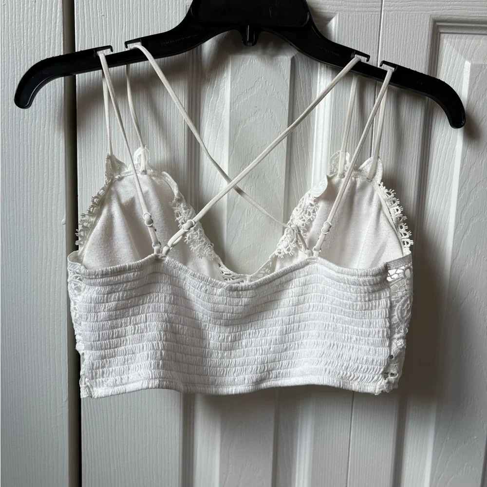 Wishlist White Crochet Lace Bralette - Picture 2 of 4
